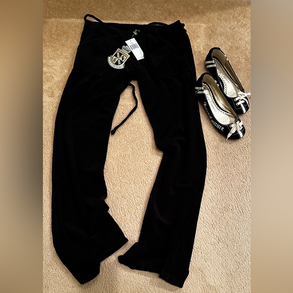 Juicy Couture Terry Cloth and Suede Slides